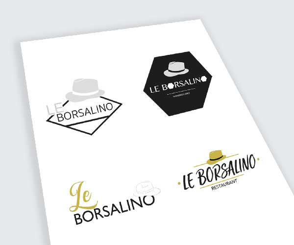 création logo restaurant Le Borsalino